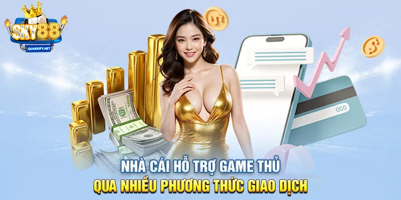 Nhà cái hỗ trợ game thủ qua nhiều phương thức giao dịch