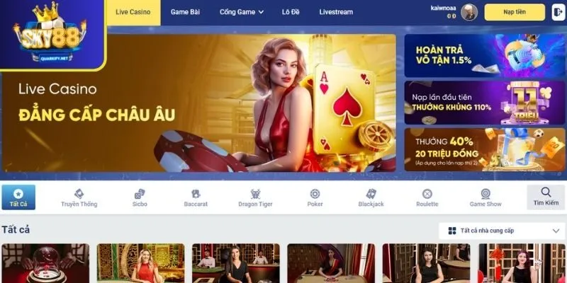 Tổng quan về chuyên mục SKY88 Casino nổi tiếng 